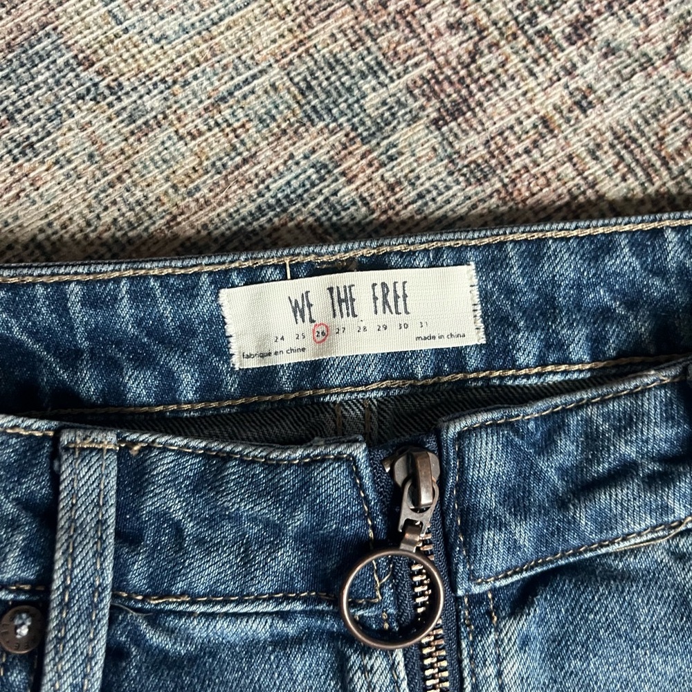 We The Free Indigo Denim mini skirt